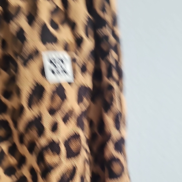 Lucy & Yak Chuck Leopard Print Pull-on Wide Leg Crop Pant Size Small 100% Cotton - Picture 6 of 14